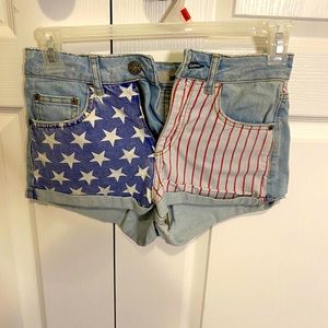 American flag shorts
